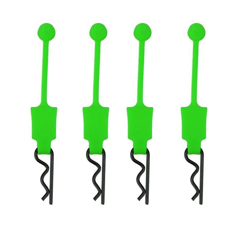 Durable Rubber Body Clips Set - Pack of 4