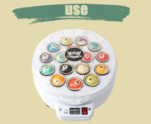 Electric Billiard Ball Cleaning Machine 220V Professional Pool Ball Cleaner For Clean Polish