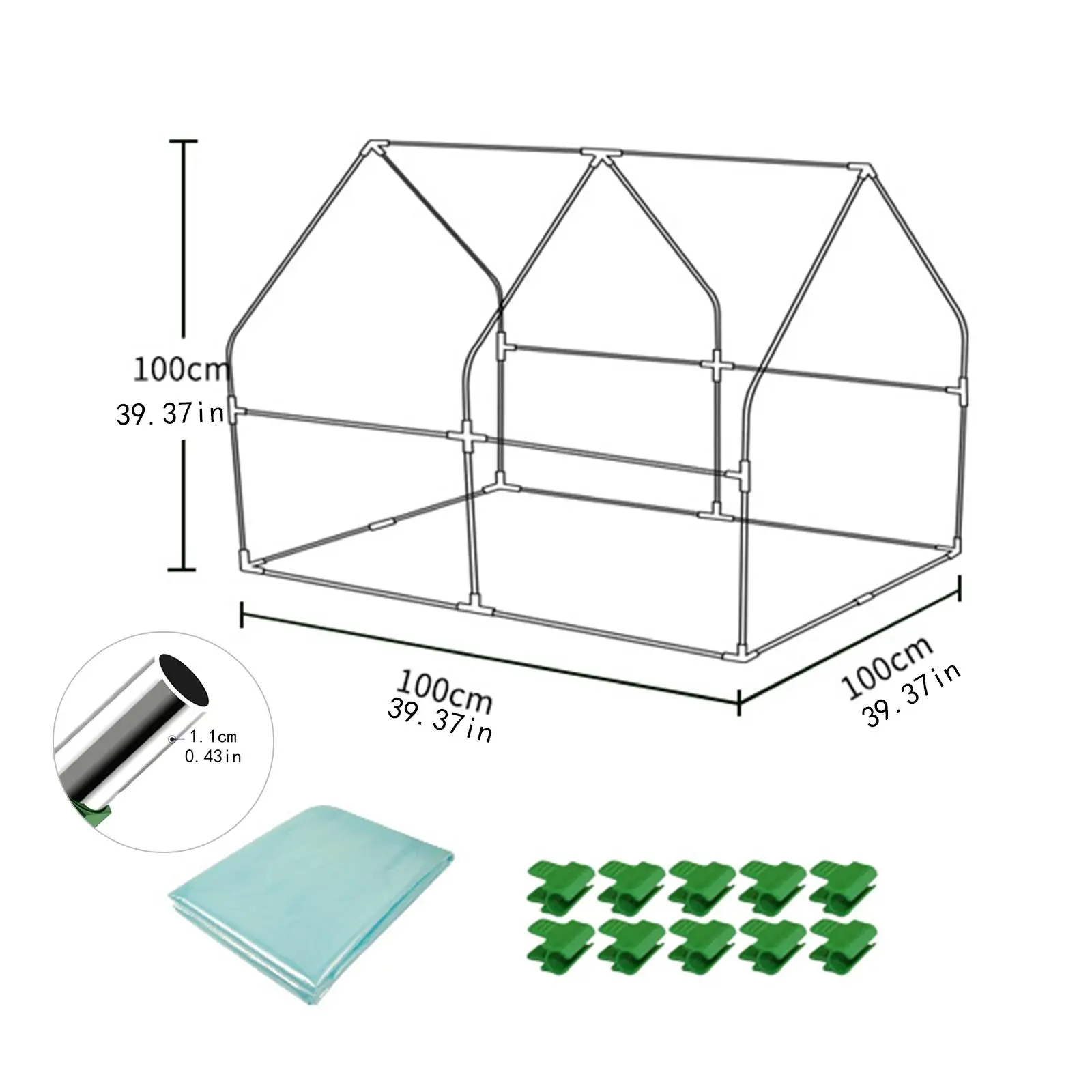 Mini Greenhouse Portable Garden Greenhouse for Indoor Outside Vegetable