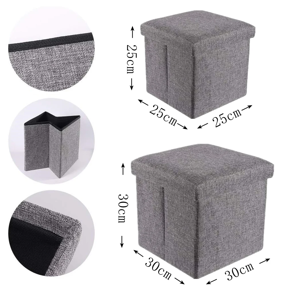 Folding Storage Stools Multifunction Portable Furniture Large Capacity Storage Box For Student Dormitory Living Room Bedroom