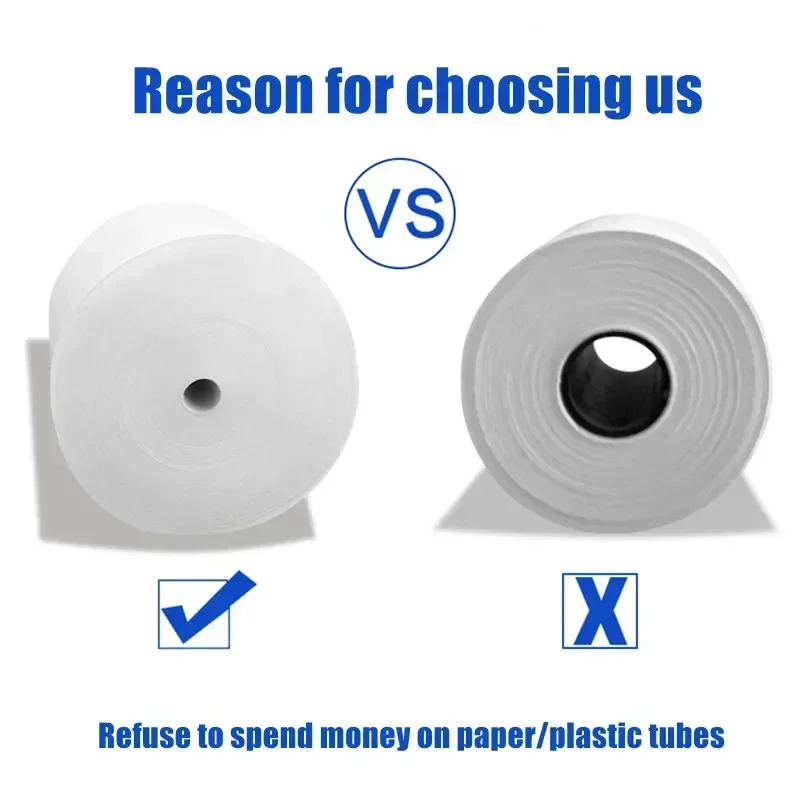 Thermal Paper 57x30mm POS Printer Blue Font 10 Rolls Mini Mobile Bluetooth Cash Register Roll Paper Bill Receipt Printing