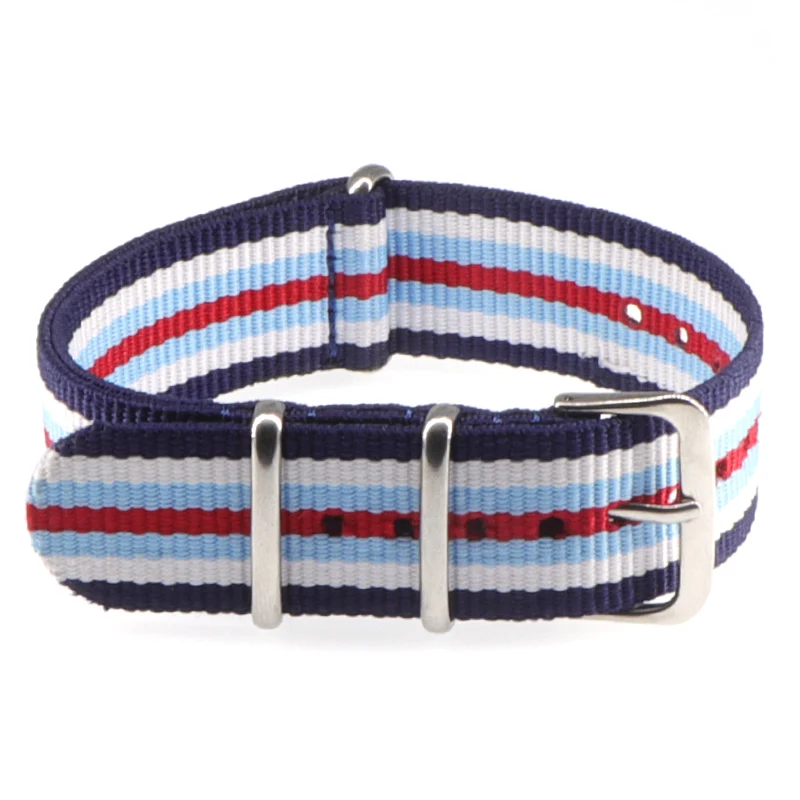 Nylon Army Sports Black Watch Strap with Belt Buckle