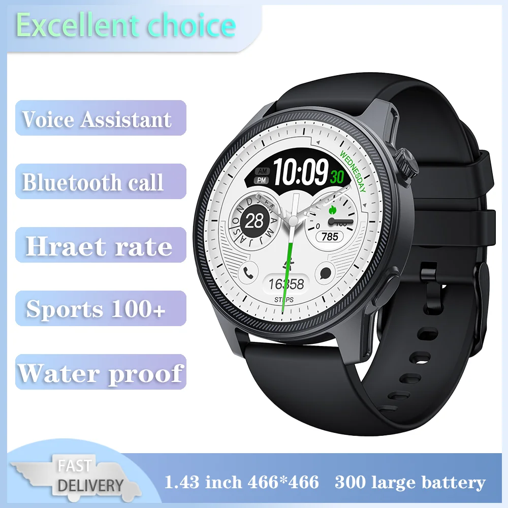 

Xiaomi Mijia Smart Watch Women Bluetooth Call Waterproof Sports Fitness Tracker Voice Assistant Heart Rate Monitor Men's Watches