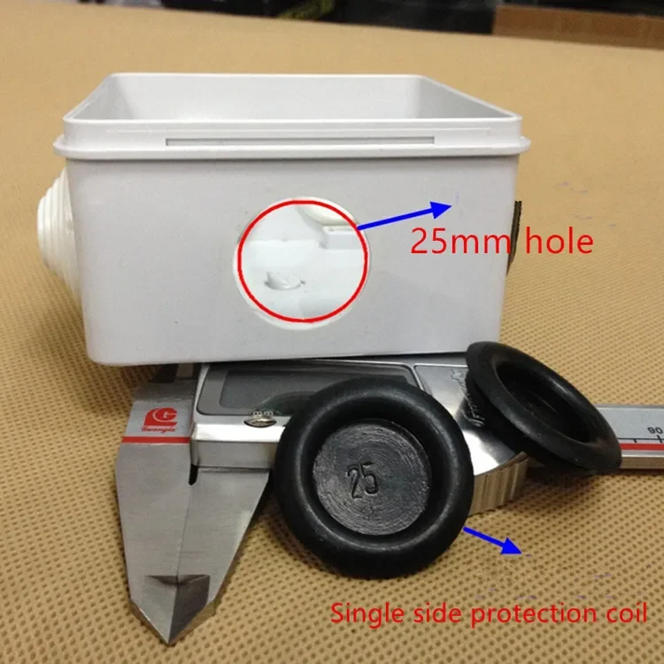 Description Picture 5 of item5pcs Rubber Wire Hole Dust Covers black cable seal rings gasket Double-Sided plug wire grommet Inlet Outlet Case Cable Protector