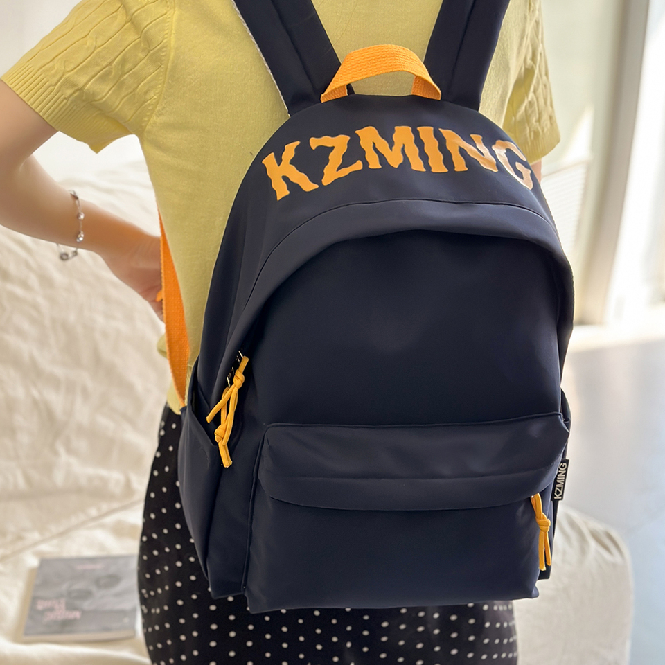 New American Retro Backpack for Female Students, Niche Design, Computer Backpack, Large Capacity Backpack