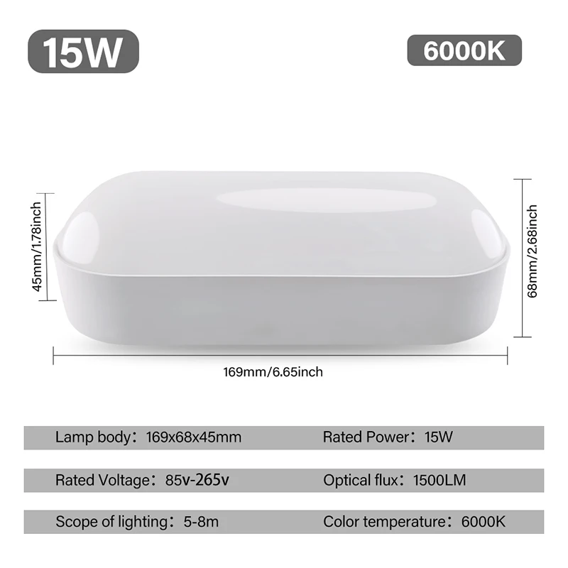 Modern LED Wall Sconce, 15W Adjustable Light for Indoor & Outdoor Spaces