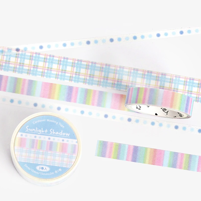 8팩/로트 스프링 필드 프렐류드 시리즈 장 프레시 페이퍼 마스킹 와시 테이프