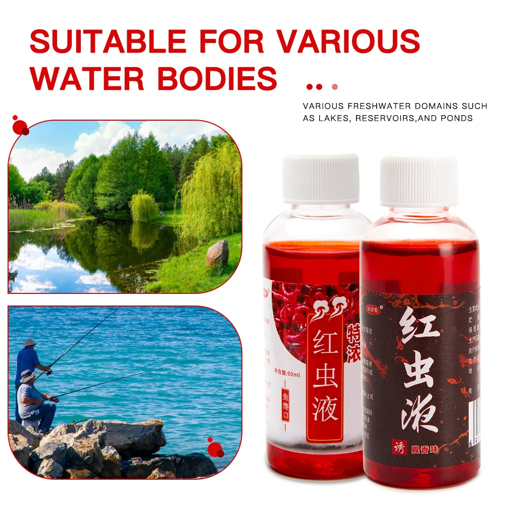 Liquid Blood Worm Scent Fish Attractant Concentrated Red Worm Liquid Fish  Bait Additive Perch Catfish Fishing Accessories - AliExpress