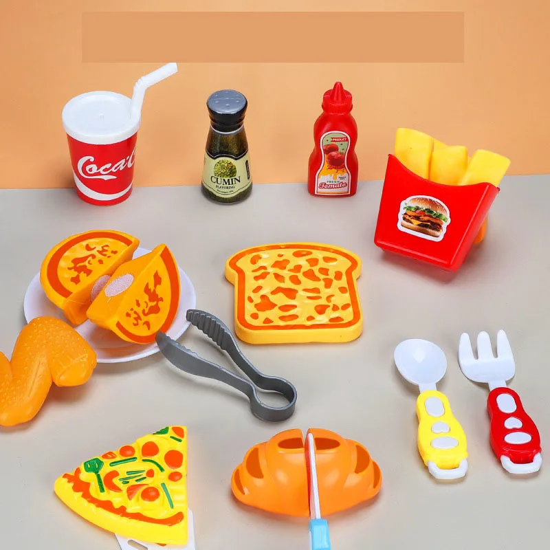 Air Fryer Toys Simulated Kitchen Utensils Color Changing Food Children's Gifts Timers Kitchenware Barbecue Pretend Play Fried