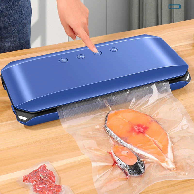 Automatic Food Sealer Vacuum Sealer Machine Built-In Cutter Compact Food  Vacuum Sealer Kitchen Preservator with 10pcs Seal Bags - AliExpress