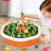 Baby Montessori Toys For Toddler Toys Educational Colorful Shape Toy Pull Carrot Set Counting Discouvery Toys For Kids Learning 1