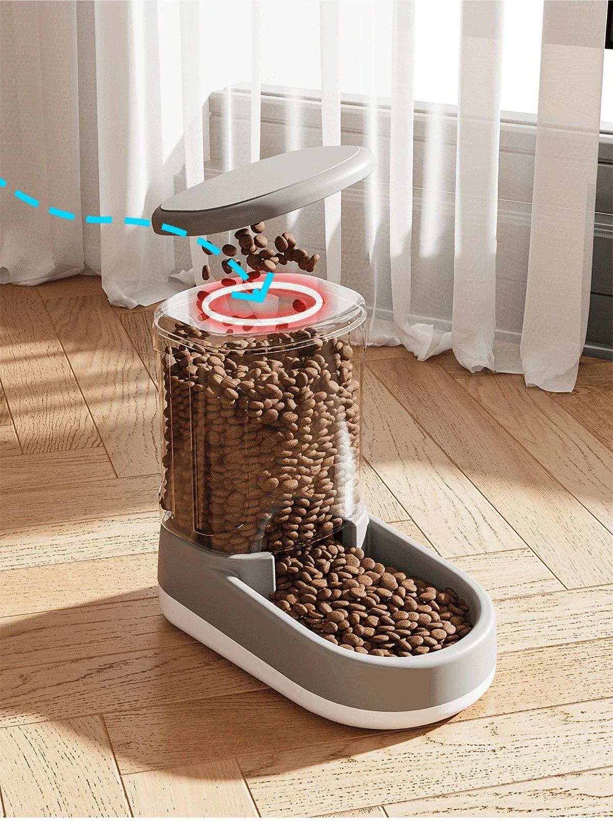 Large Capacity Pet Feeder - 38L Dog Cat Water Dispenser with Anti-Slip Design