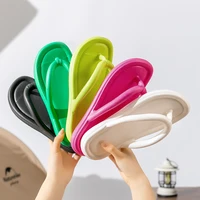 New Summer Concise Candy Color Ladies' Flip Flops For Women Cosy Slides Lithe Soft Seabeach Sandals Slippers Indoor Home Shoes 2