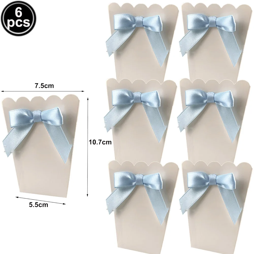 Blue Bow Themed Birthday Party Decoration Set - Balloons, Banner, Garland, & Cake Toppers