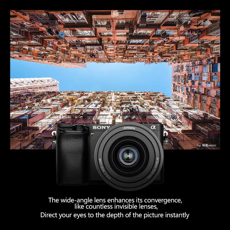 7artisans 10mm F2.8 자동 초점 APS-C 초광각 프라임 렌즈 ( ZVE10 A6400 A7iii 후지필름 XF XT30 XE5 니콘 Z Z6II 용)