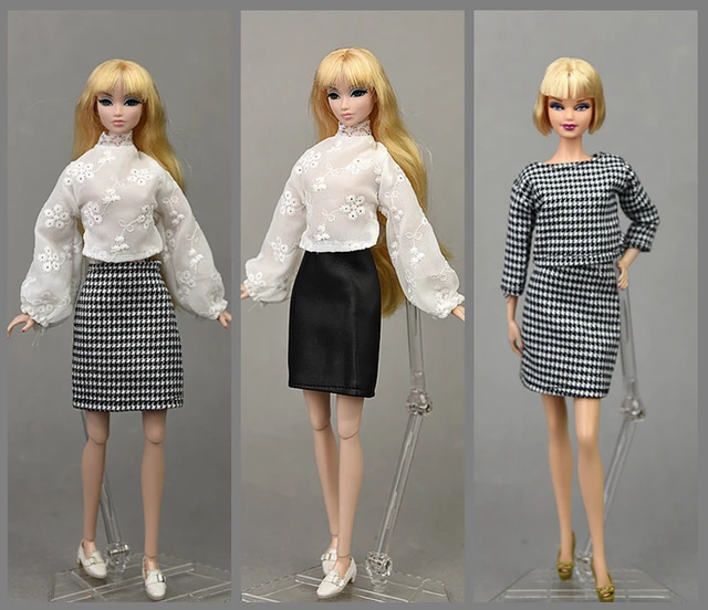 NK-Conjunto de roupas Barbie Boneca, vestido de festa para Barbie e 1/6 BJD  Blythe Boneca acessórios, saia da moda, 1 conjunto - AliExpress, roupas  para barbies 