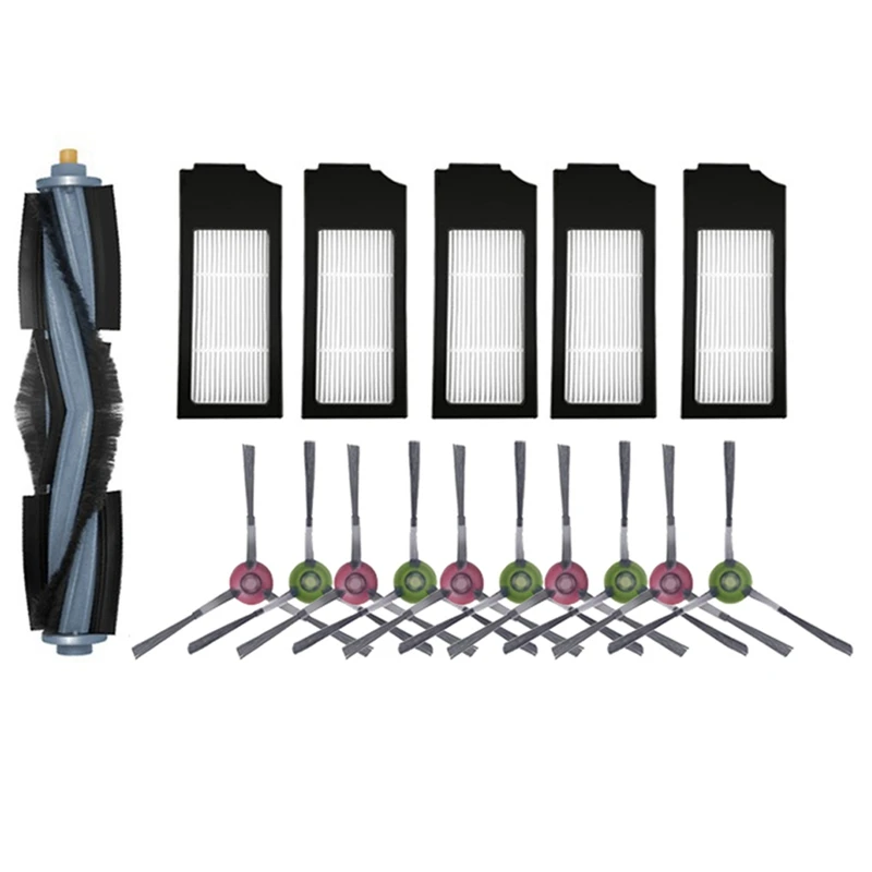 

17PCS For ECOVACS DEEBOT X1 TURBO X1 OMNI Robot Vacuum Cleaner Main Brush Side Brush HEPA Filter Parts