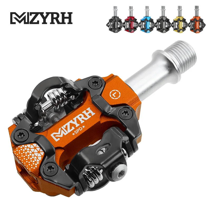 

MYZRH Bike Pedal Self-locking Pedals SPD MTB Road Pedals Aluminum Alloy Anti-slip Sealed Bearing Bicycle Pedal