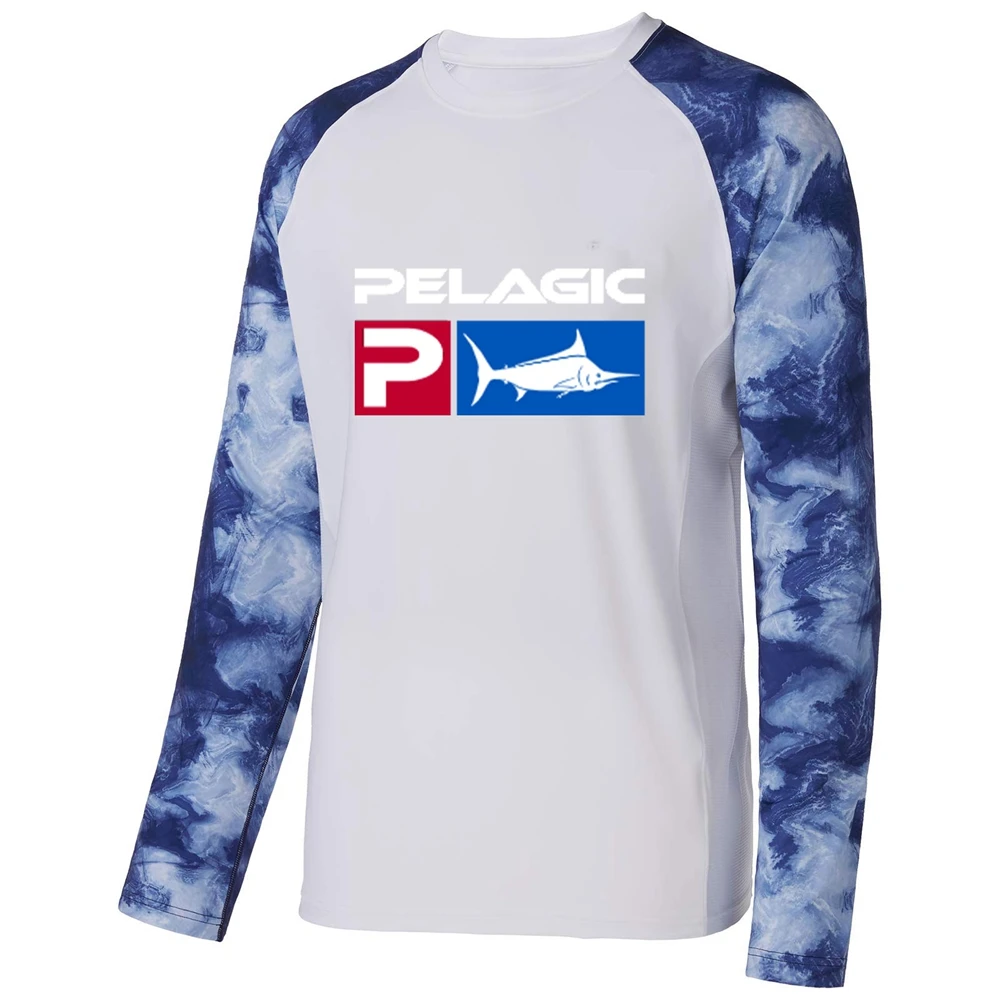 Pelagic Long Sleeve Fishing Shirts UV Protection Clothing Men Fishing  Hooded Coat Sun Protectio Breathable Jacket Fishing Shirts - AliExpress