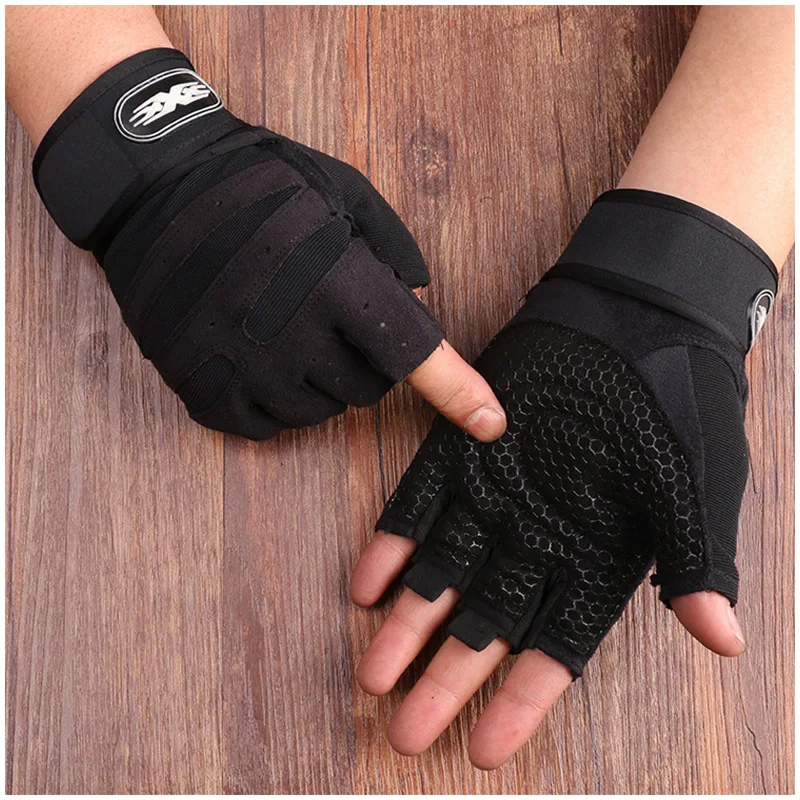 Weightlifting Gloves Men Women Four Seasons Gym Wrist Band Fitness Gloves Barbell Equipment Sports Cycling Non-Slip