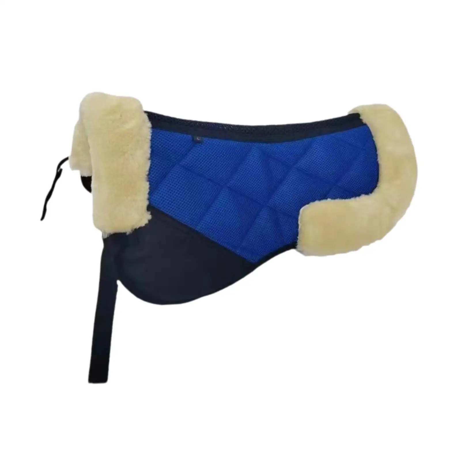 Horse Saddle Pad Comfortable Non Slip Quilted Thick Equestrian Equipment Practical Contoured Equestrian Supply Half Pad Cushion