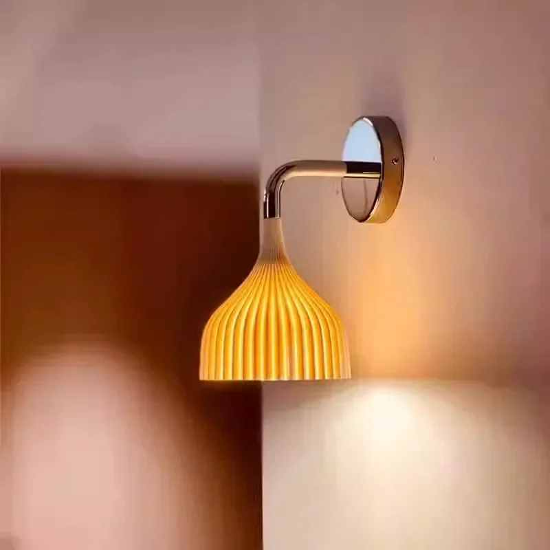 Minimalist Glass Wall Light Simple Modern LED Wall Lamps Bedside Living Room Background Home Decor Light Fixtures