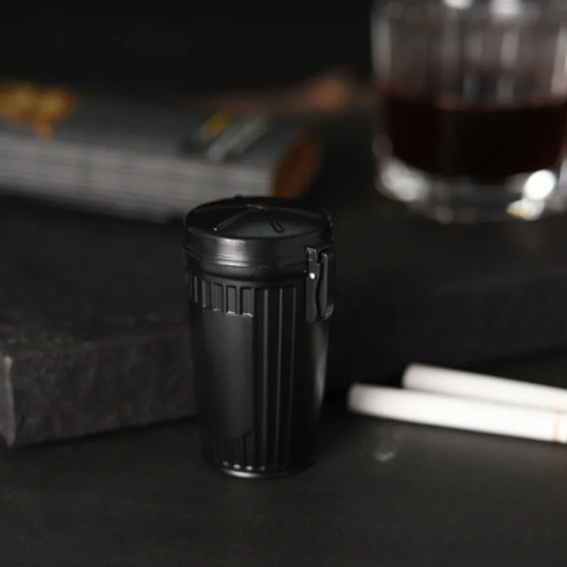 Portable Ashtray Trash Can Ash Box for Travel Outdoor