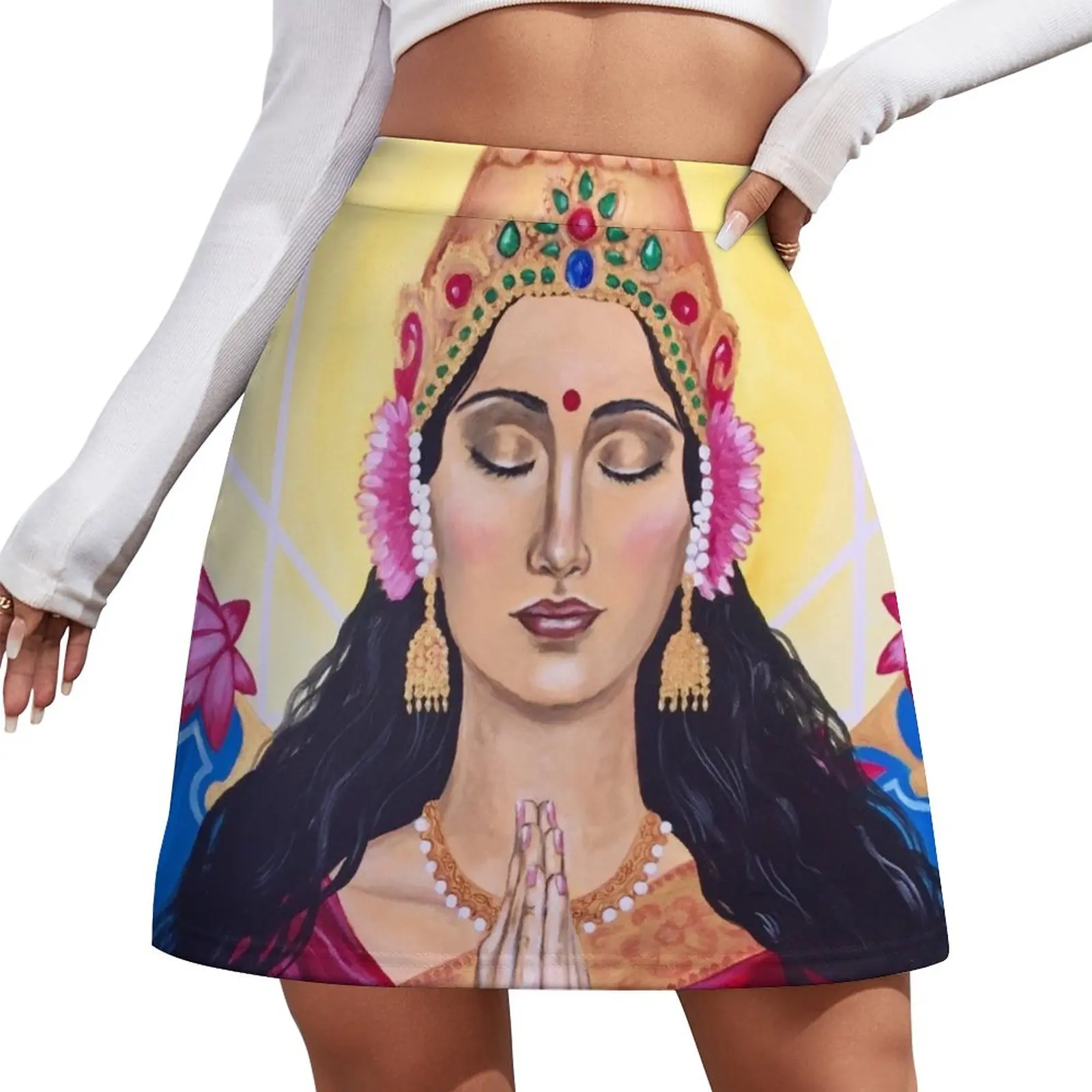 

Goddess Lakshmi Mini Skirt fashion women's clothing summer 2024 novelties