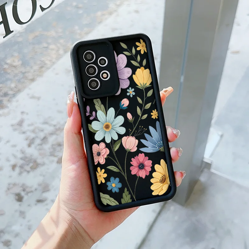 Elegant Pink Peach Blossom Soft Phone Case Cover