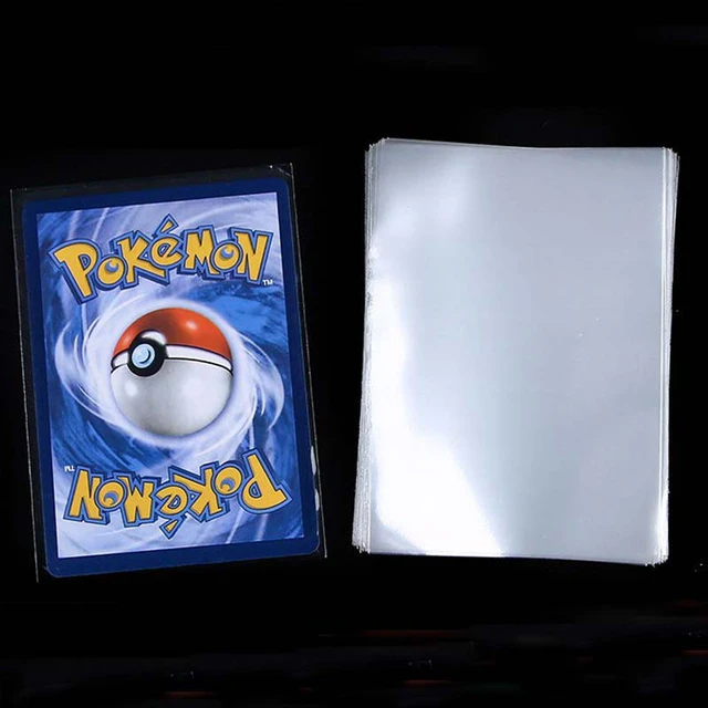 Protecteur de cartes Pokémon à manches transparentes, étui pour