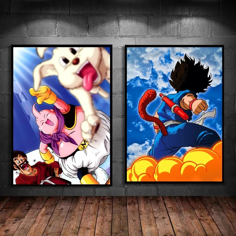 

Canvas Artwork Painting Dragon Ball Buu Room Home Hanging Christmas Gifts Picture Modular Prints Wall Stickers Classic