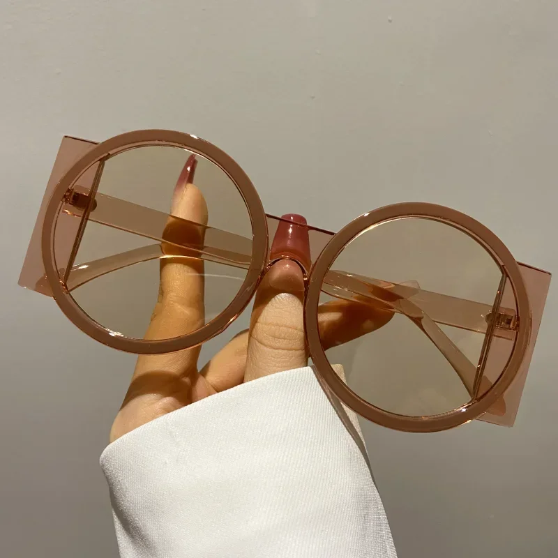 Occhiali Da Sole Rotondi FELRES 8814 - UV400, Lenti Multicolore Riflettenti, Stile Retrò Unisex