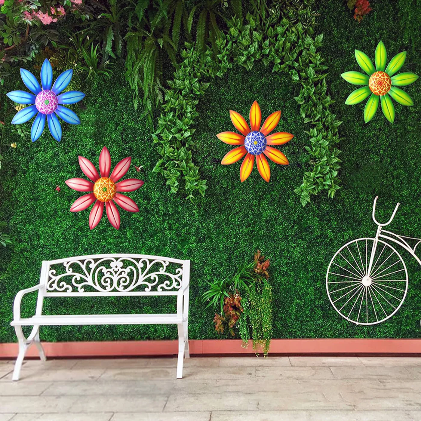 Vibrant Metal Sunflower Wall Art for Indoor and Outdoor Decor