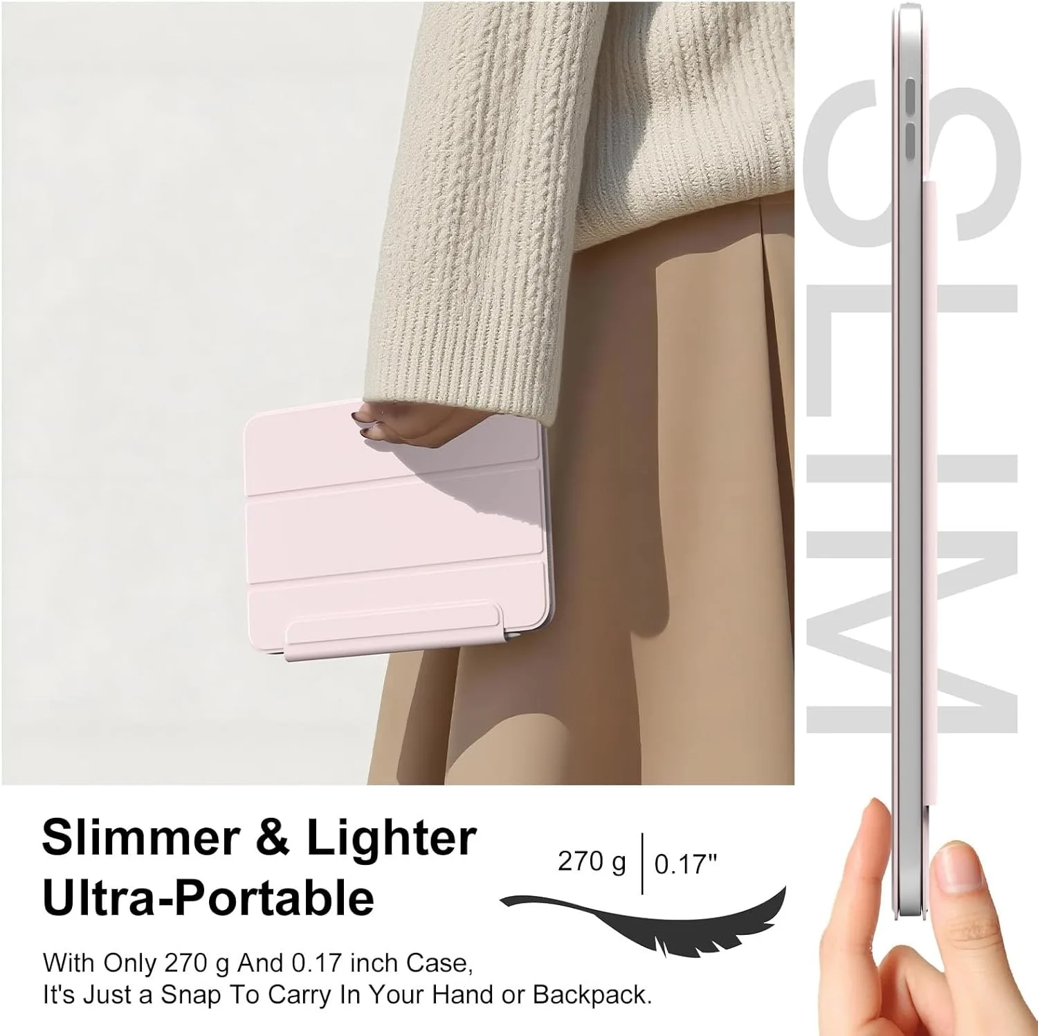 Ultra-slim Magnetic Protective Case For Ipad Pro Air Mini Tablet_voghion.com