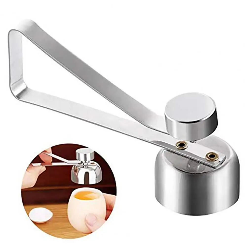 Egg Topper Cutter Rust-proof Eggshell Cutter Smooth Surface Labor-saving Practical Egg Cracker Eggshell Removing Tools egg shell opener egg opener