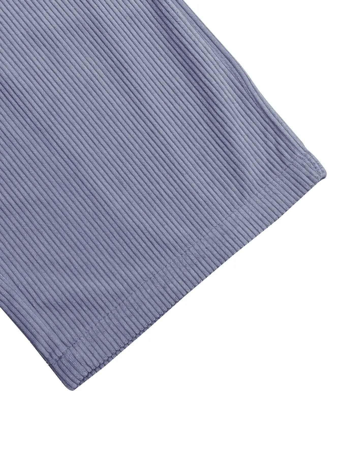 Herren Einfarbige Cordhose mit Kordelzug, Reguläre Passform, Lässige Mode, Schrägtaschen-Design, Gerades Bein – Detail 10