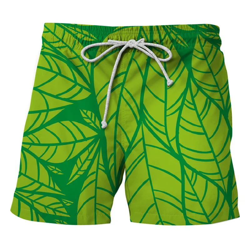 

Plants 3d Print Flower Leaves Beach Shorts For Men Summer Street Short Pants Surf Board Shorts Male Kids Loose Swim Trunks