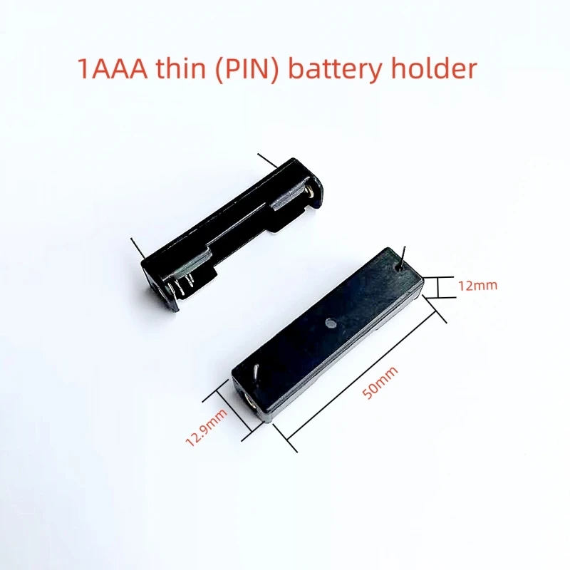 10PCS 1/2/3 x AAA 배터리 상자 배터리 홀더(핀 포함) AAA 1.5V 나일론 난연성 배터리 구획(납땜 가능 핀 포함)