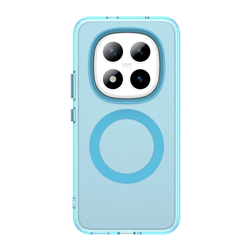 Minimalist Anti-Drop Magnetic Phone Case - Matte Translucent TPU Hard PC Cover