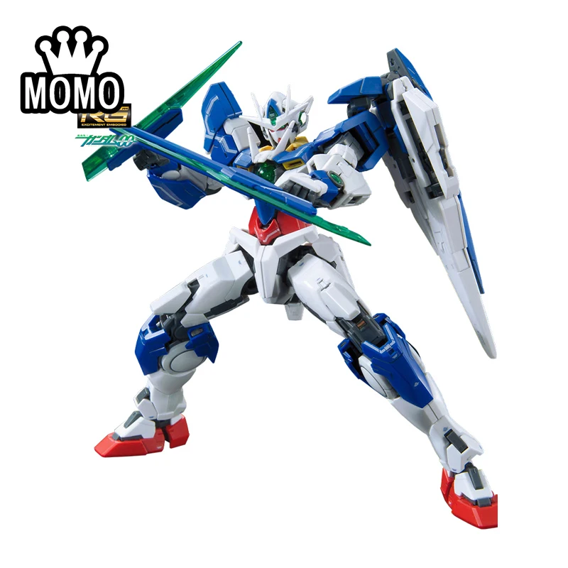 

Bandai RG 1/144 GNT-0000 00 QAN[T] OO CELESTIAL, аниме-фигурка, мобильный костюм, подвижные суставы, Высококачественная Сборная модель Gundam