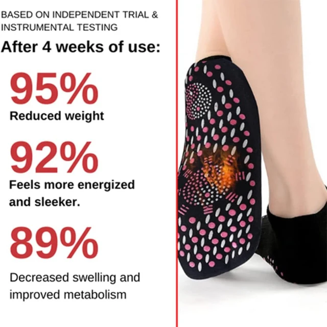 Turmalin Karcsúszó Egészség Zokni Önellátó Zsírcsökkentő Termoterápiás Serkenti A Vér Keringését - Image 4