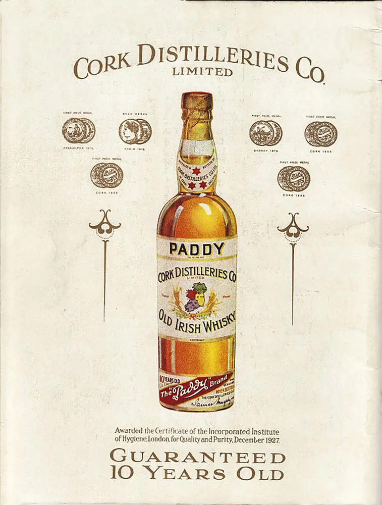 

Vintage Cork Paddy Irish Whiskey Ad Reproduction Metal Sign