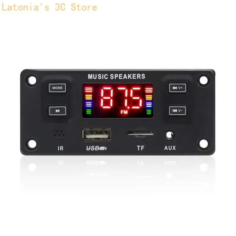 Mp3 플레이어 2x60W 전력 증폭기 7V-24V 호환 디코더 보드 오디오 모듈 USB FM 라디오 AUX 플레이어 X3UB