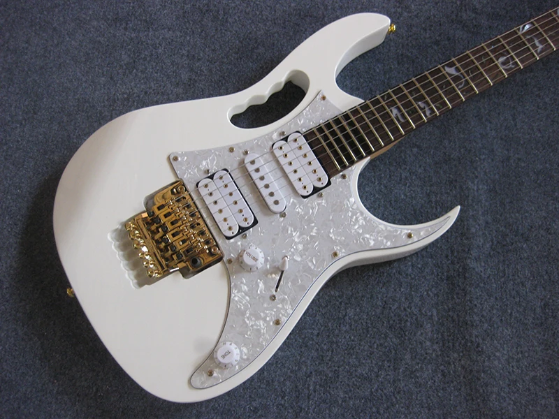 In Stock Dual Vibrator System Electric Guitar Steve Vai Jem 24p White
