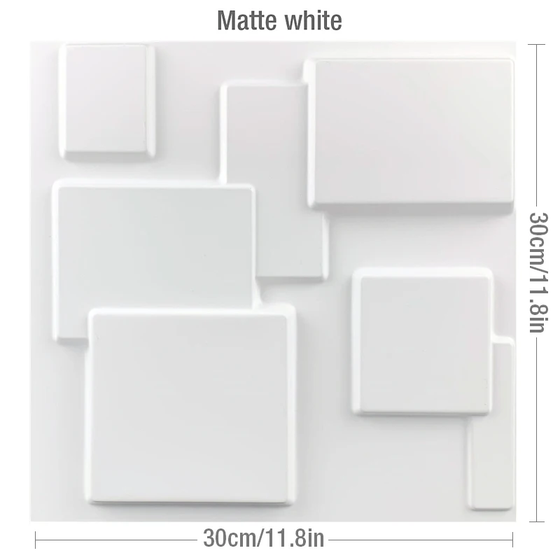 T-Matte white-12PCS