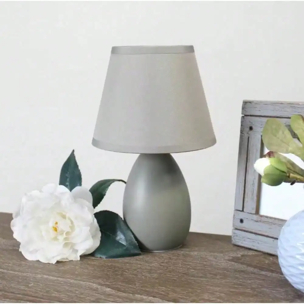 Oval Egg Ceramic Mini Table Lamp for Bedroom, Bedside for Nightstands, Table Lamp for Living Room,Suitable for Small Space