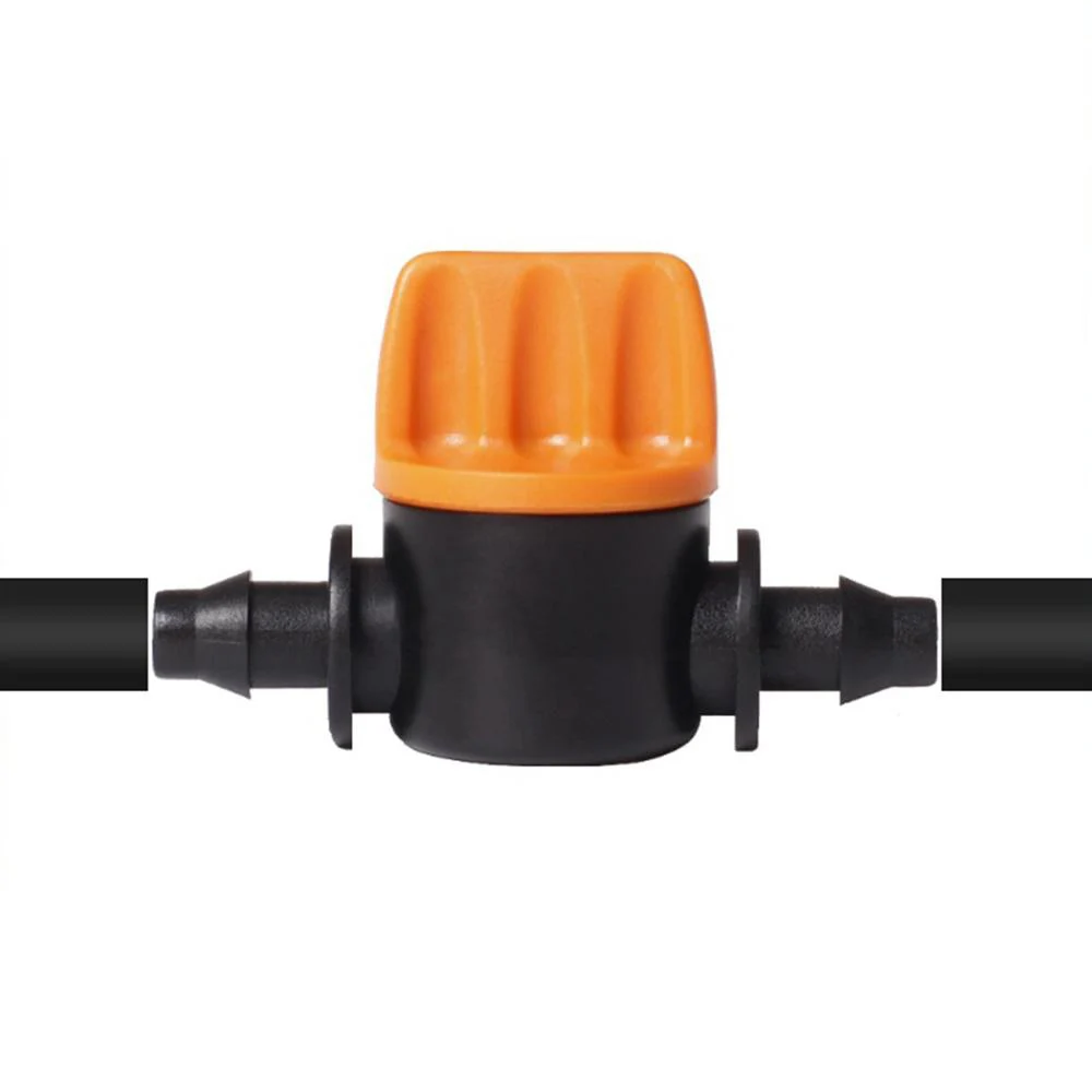 20Pcs Hose Mini Valve Garden Tap Garden Drip Irrigation Fittings Pipe Connectors Water Valve For 4/7mm Water Flow Control Valve