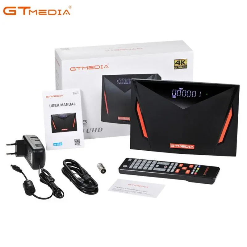 GTmedia Freesat V8 UHD Satellite Receiver DVB-S/S2/S2X+T/T2/Cable/ATSC-C/ISDBT V8UHD Support 4K Built in WiFi H.265 Decoder gtmedia v7 pro set top box hd 1080p tv satellite receiver h 265 dvb s2 t2 combo decoder support ca card ccam tivusat usb wifi