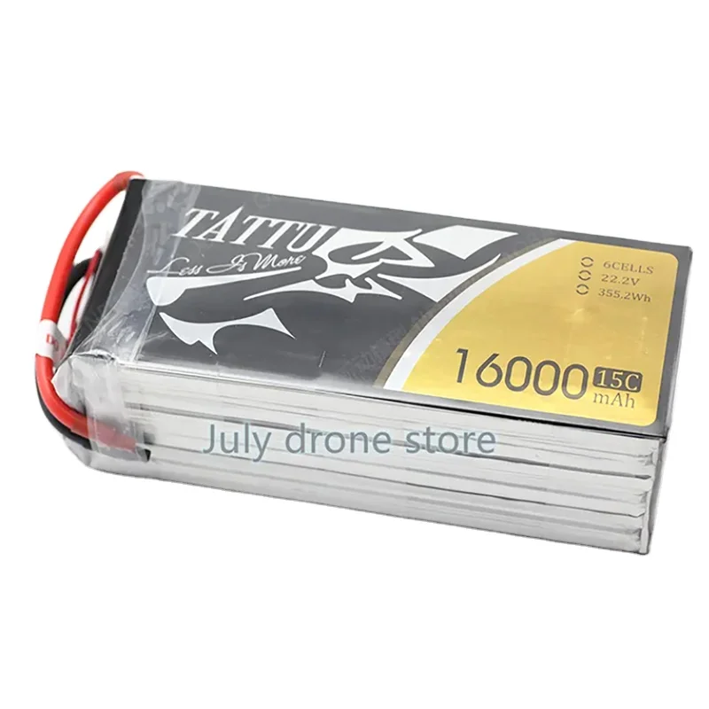 

TATTU 6S 16000 mAh Agriculture dr one Power Soft Pack Smart Battery LiPo 6S 12S 15C 25C 22.2V 44.4V For Spray dr one