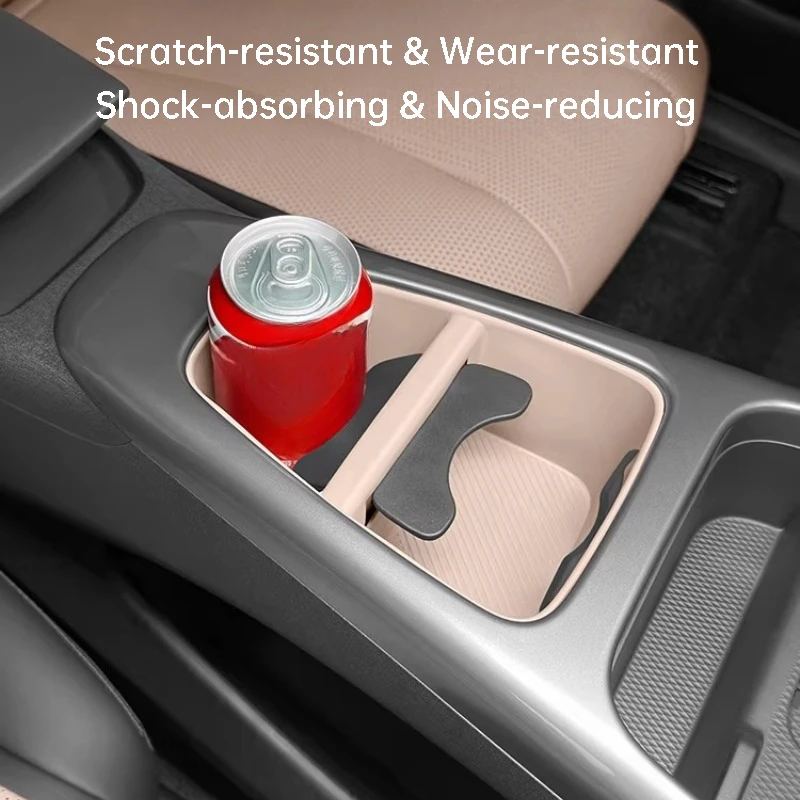 BYD 돌핀 지능형 운전 버전 2025 센터 콘솔 컵홀더 실리콘 패드 미끄럼 방지 수납 매트 자동차 액세서리